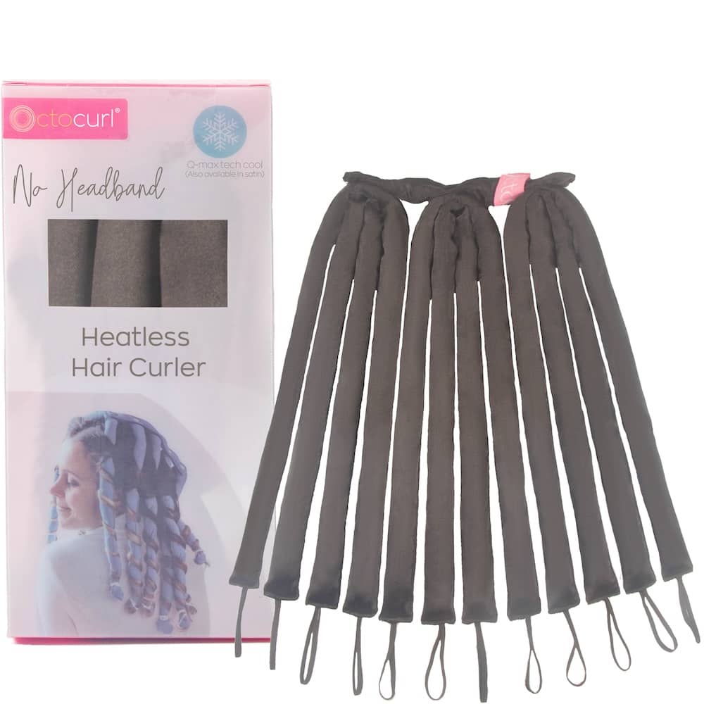 NO HEADBAND OCTOCURL Satin Gentle Fabric Soft Hair Curlers