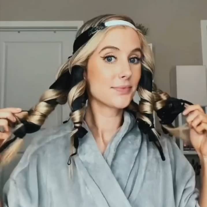 ORIGINAL OCTOCURL - SATIN - Heatless Curler Headband
