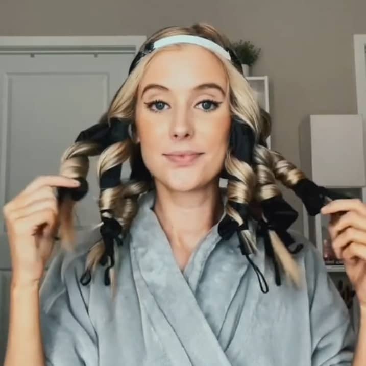 ORIGINAL OCTOCURL - SATIN - Heatless Curler Headband
