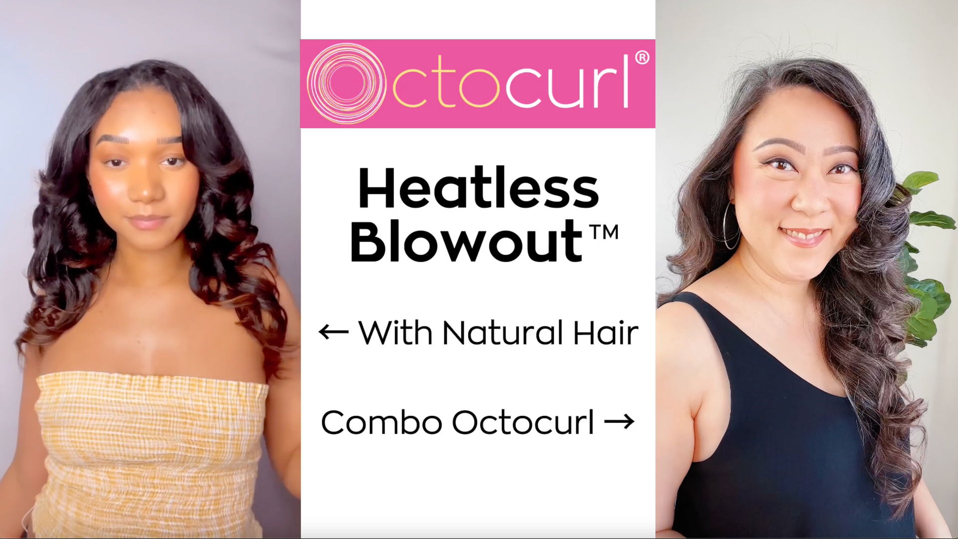 Load video: heatless blowout volume with no heat curls natural hair overnight curls how to use octocurl heatless curlers review tutorial