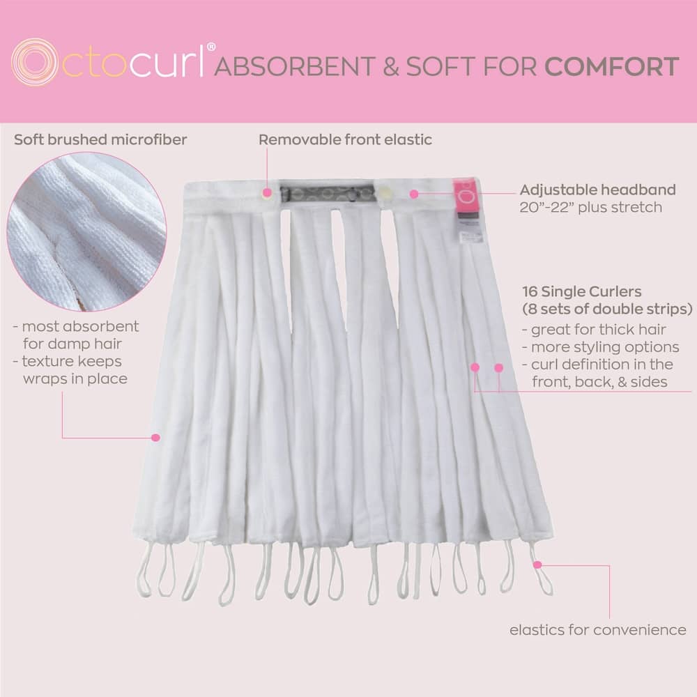 ORIGINAL OCTOCURL - MICROFIBER - Heatless Curler Headband